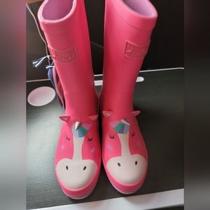 Joules unicorn wellies little girl